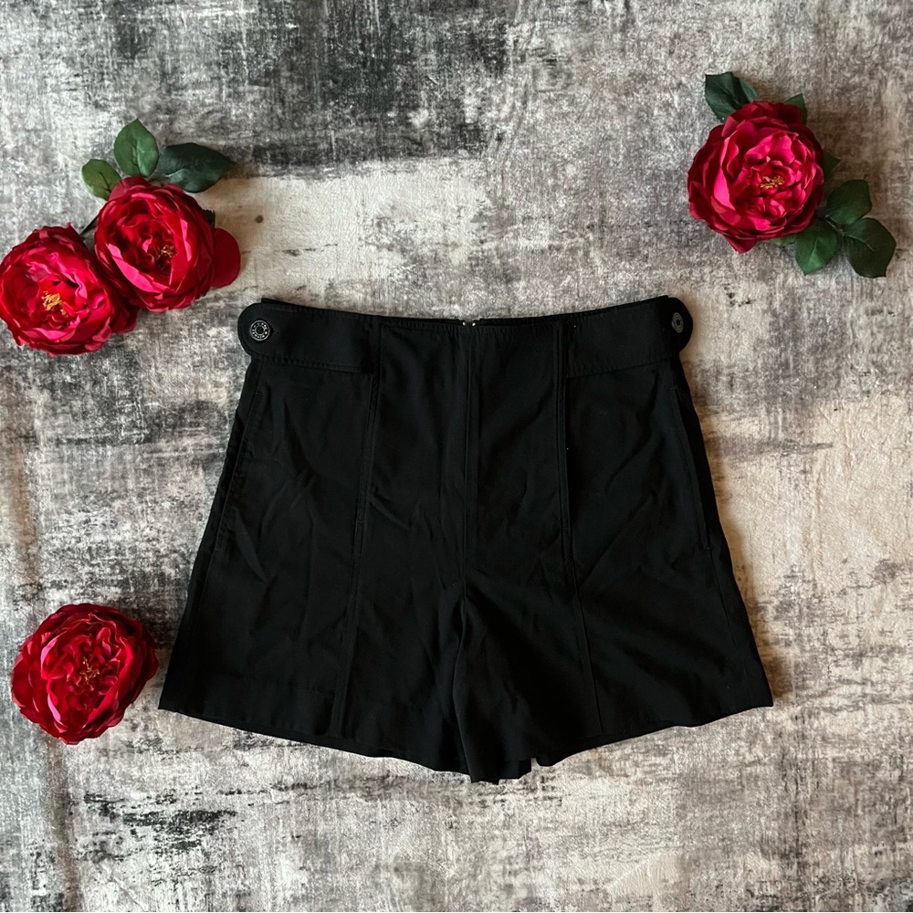 Hermes vintage 100% wool high-rise shorts